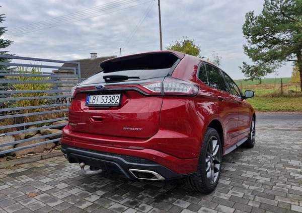 Ford EDGE cena 74500 przebieg: 263250, rok produkcji 2016 z Ustroń małe 211